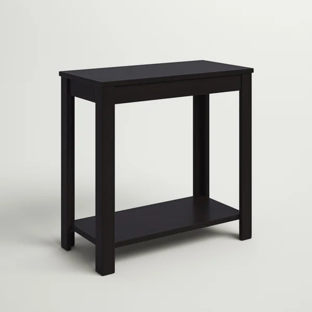 BERELEY - Storage Sofa  End Table Wooden Black - Image 8