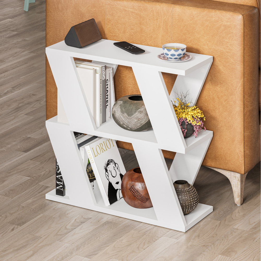 HLITCHER -Modern Design End Table White - Image 3