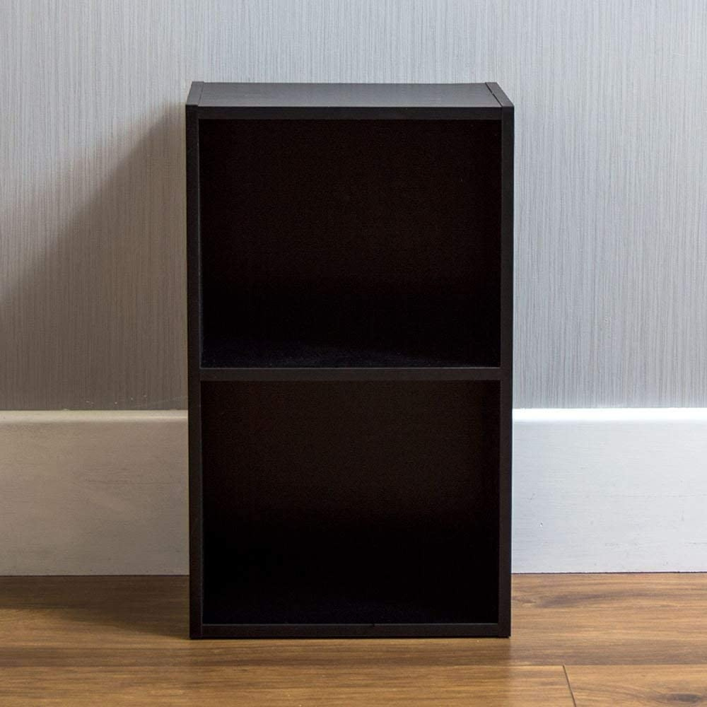 ANASS - Simple Black Two Tired Bookshelf - Image 2