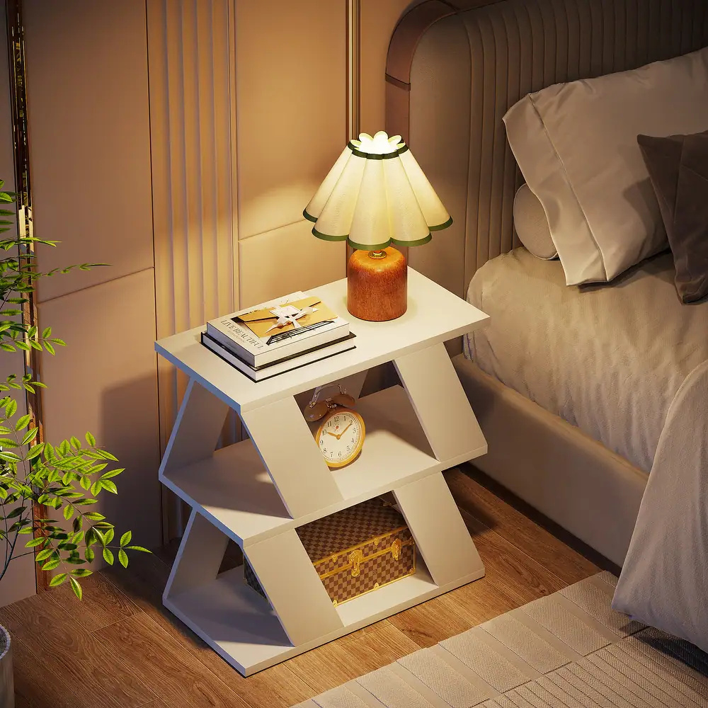 HLITCHER -Modern Design End Table White - Image 7