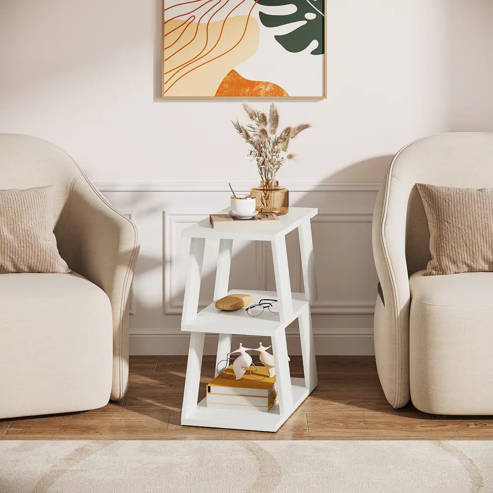 HLITCHER -Modern Design End Table White - Image 6