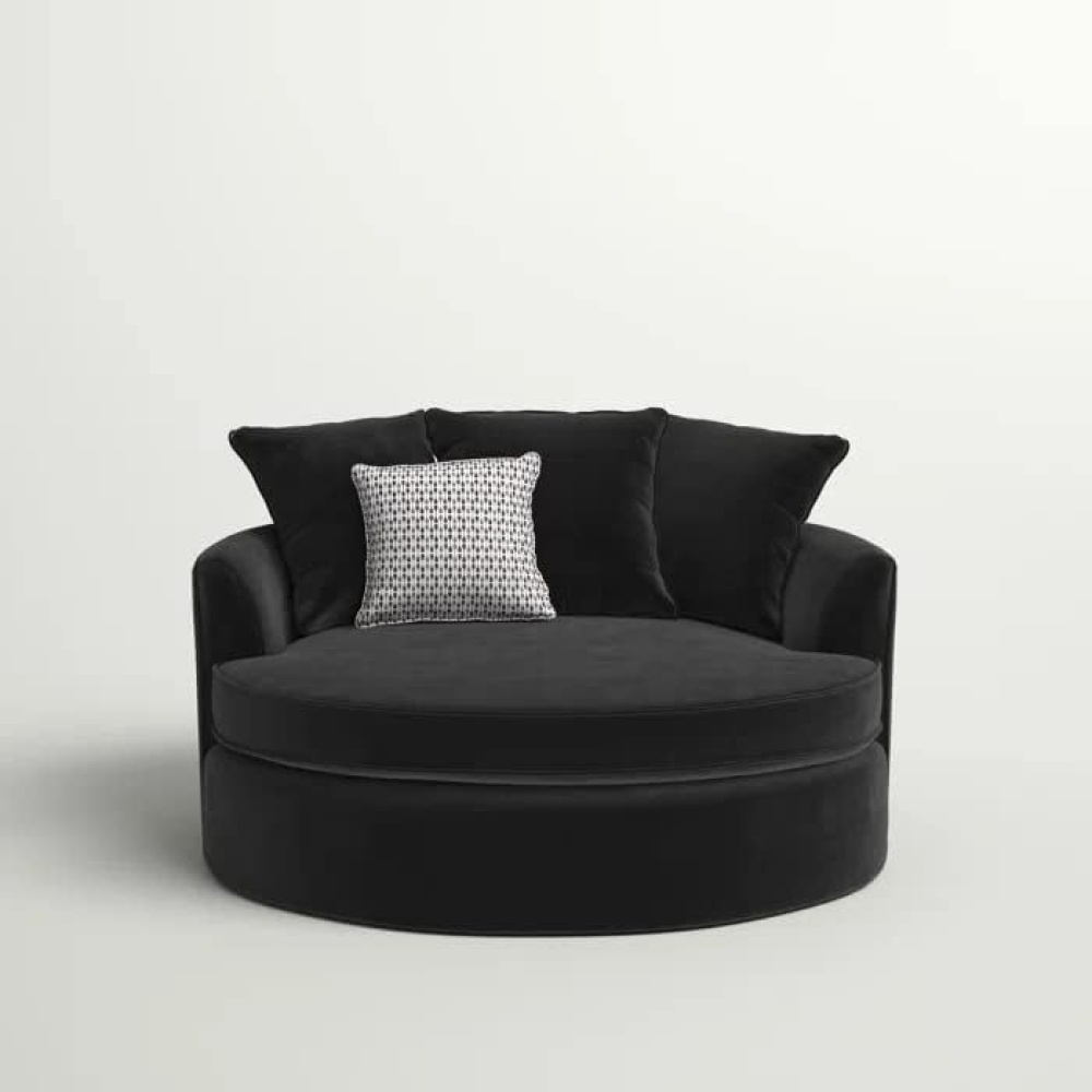 TOSSBAL - Round Barrel Chair with Comfy Cushions - Image 3