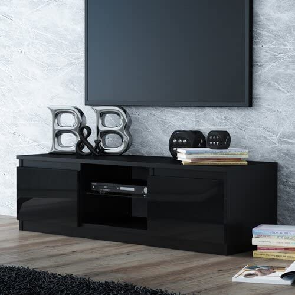BELARIN - Black Urban Style TV Unit Stand
