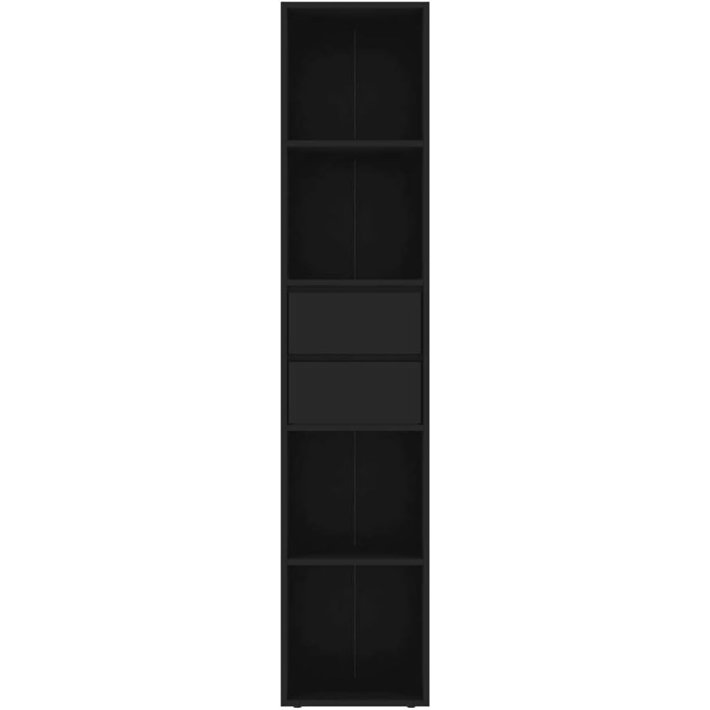 TRESSA - Black Horizontal Storage Bookcase - Image 4