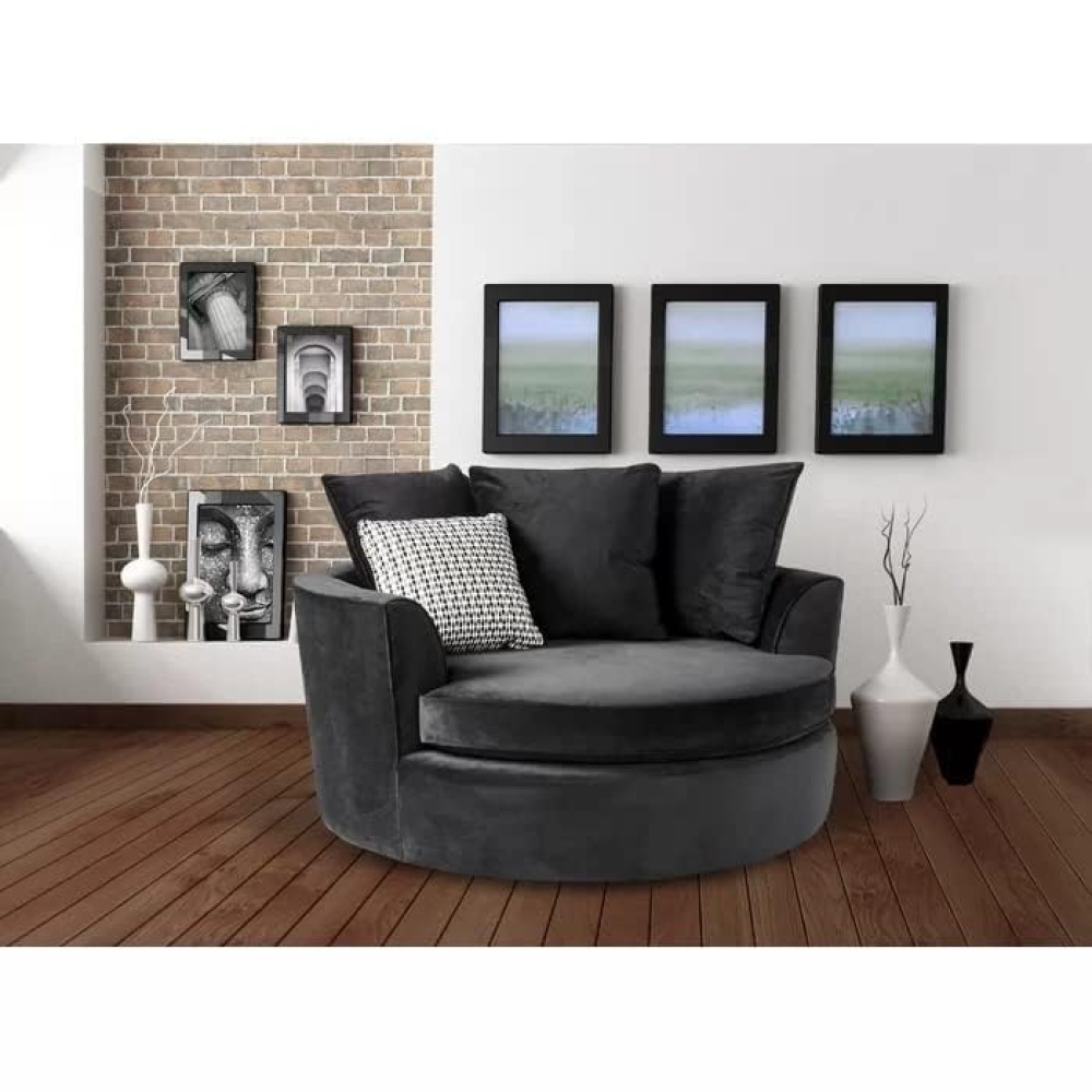TOSSBAL - Round Barrel Chair with Comfy Cushions - Image 5