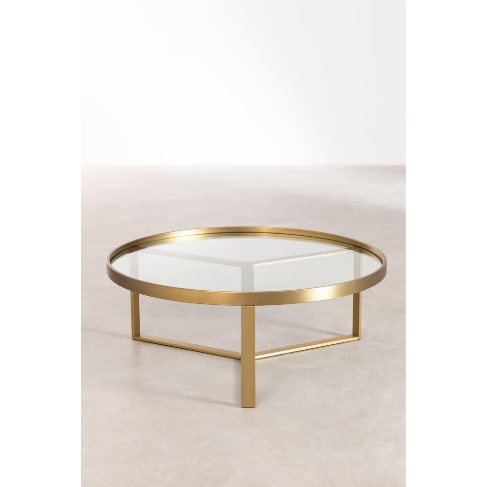 ROXX - Triangular Frame Round Coffee Table - Image 3
