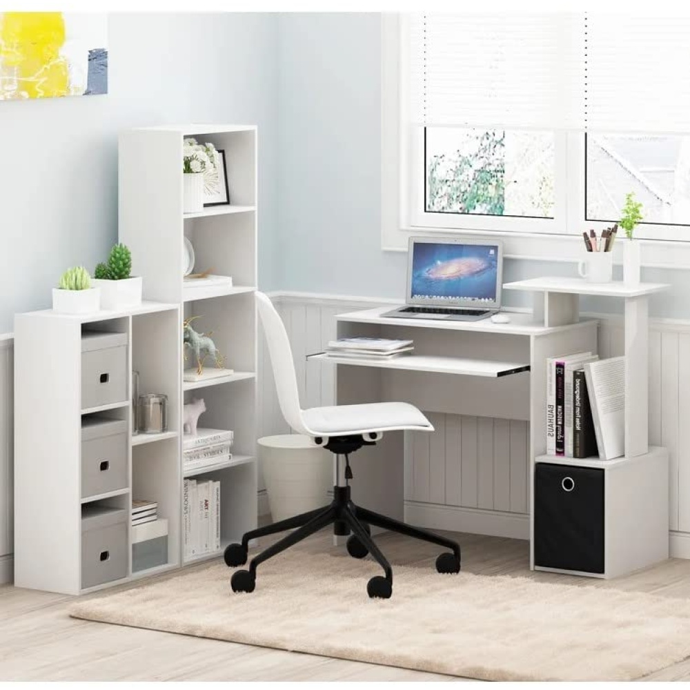 GEIGER - Classic Five Shelves White Bookcase - Image 7
