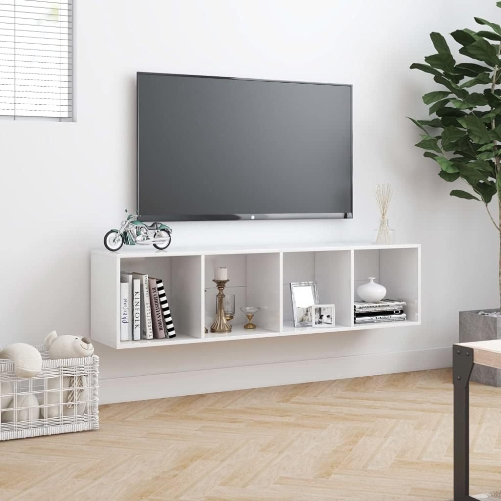 NOVA - White Open Shelf TV Stand - Image 3