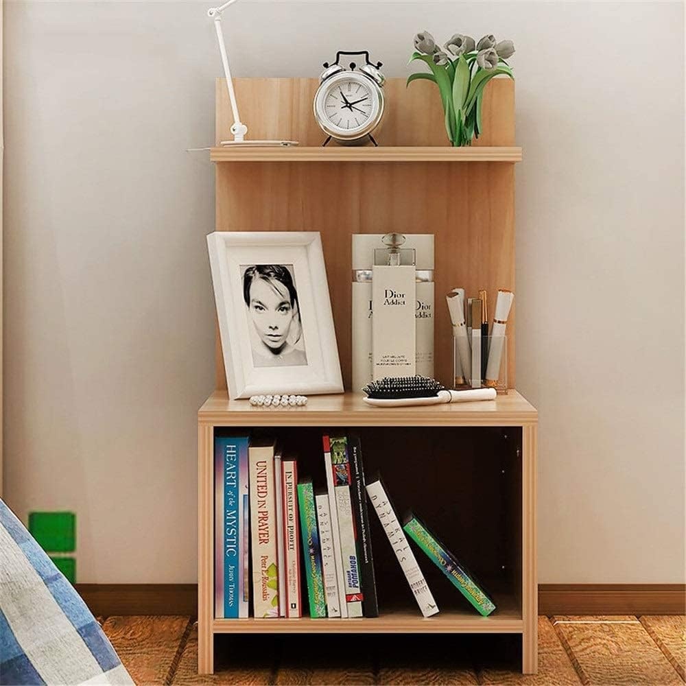 BELVEN - Oak Brown Bedside Storage Table