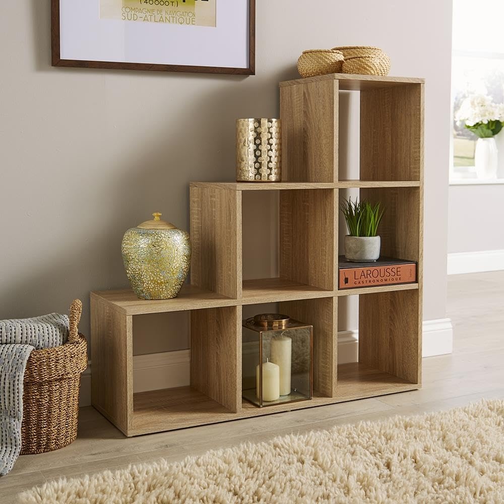 TIMOTHY - Ascending Bookcase with Cube Compartments - Image 2