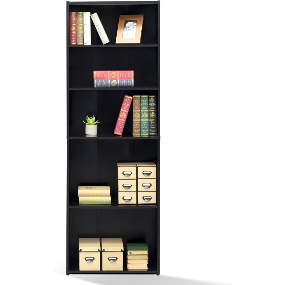 NEAL - Large Storage Bookshelf Black