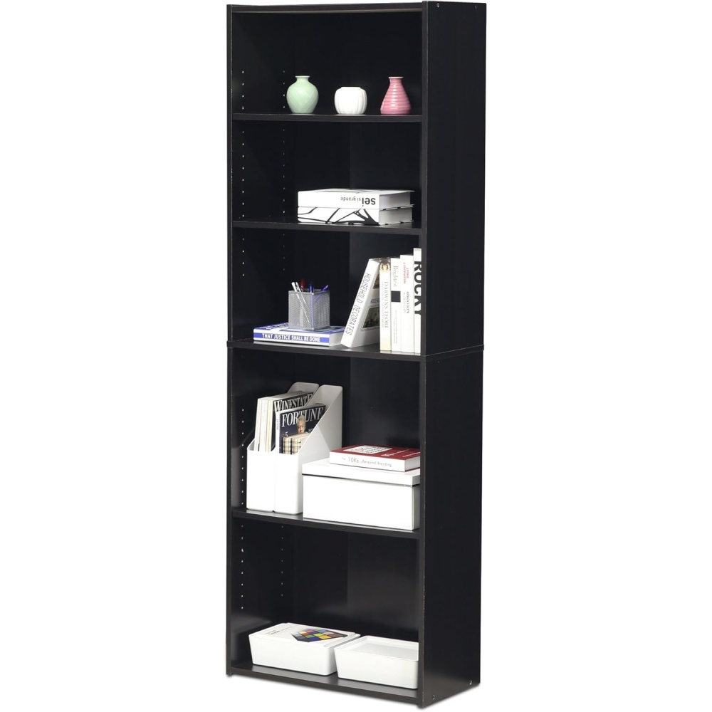 NEAL - Large Storage Bookshelf Black - Image 3