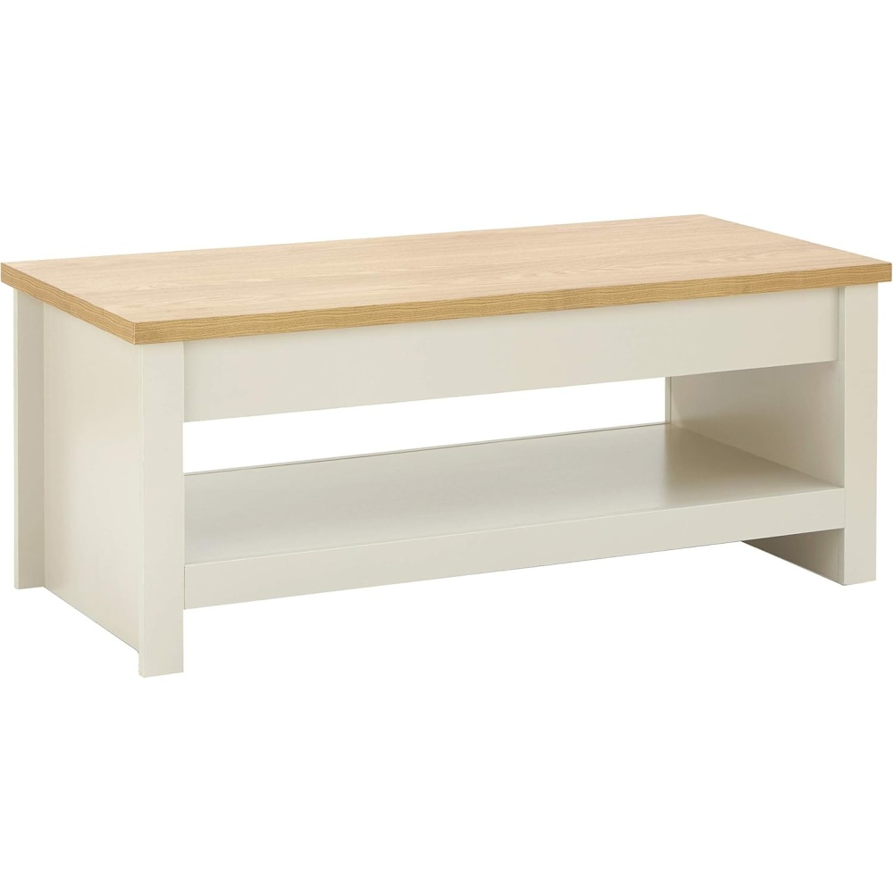 ZACHERY - Modern Style Coffee Table with Display Shelf - Image 2