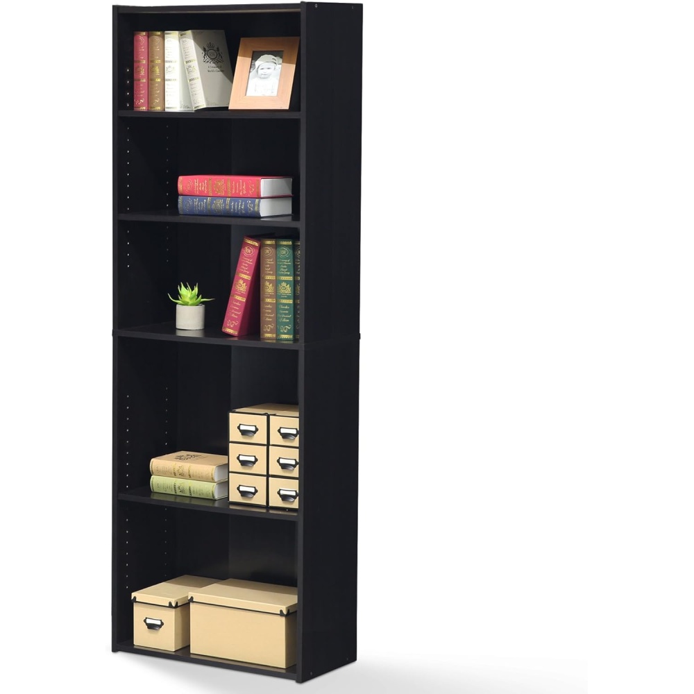 NEAL - Large Storage Bookshelf Black - Image 2