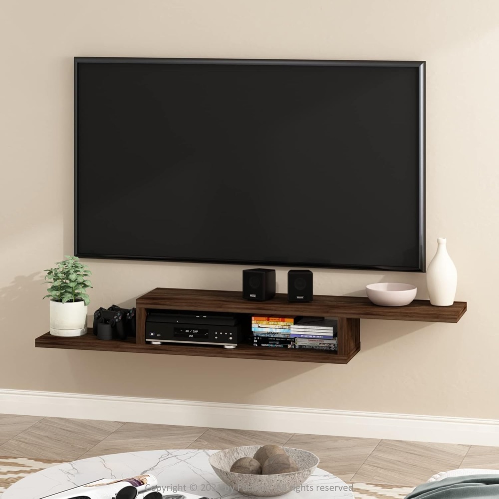 DALINNA - Two Tiered Wall Mounted TV Console