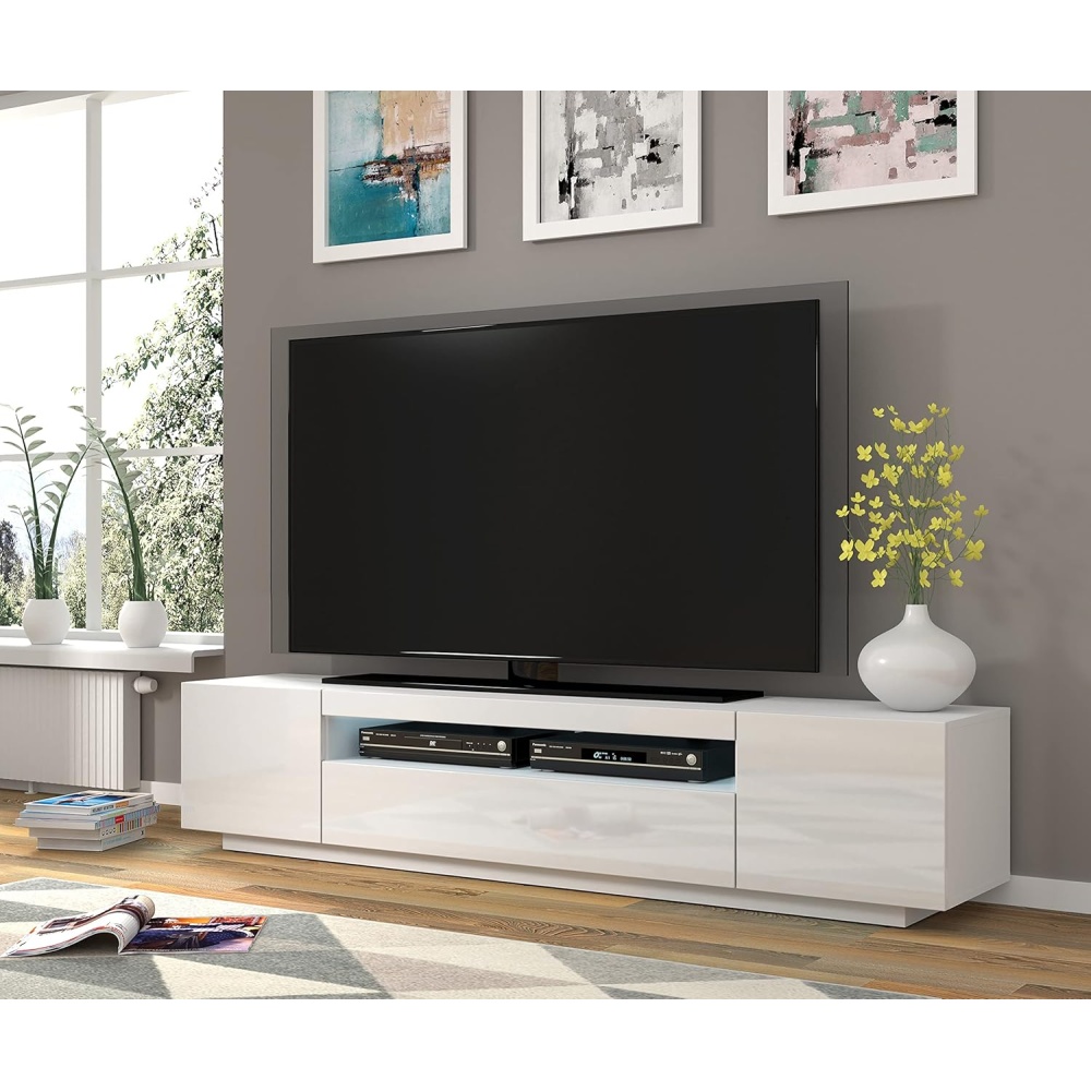DOWRY - White Display and Storage TV Console - Image 2