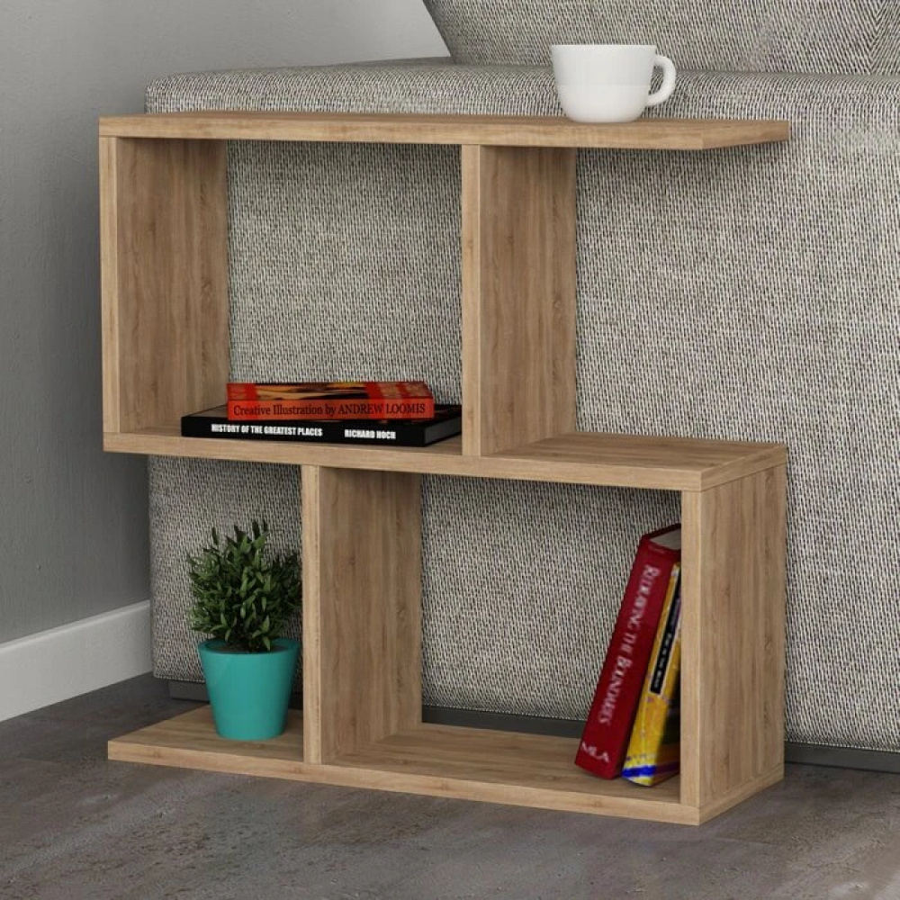 CARREM - Display Storage Side Table Oak Brown - Image 3