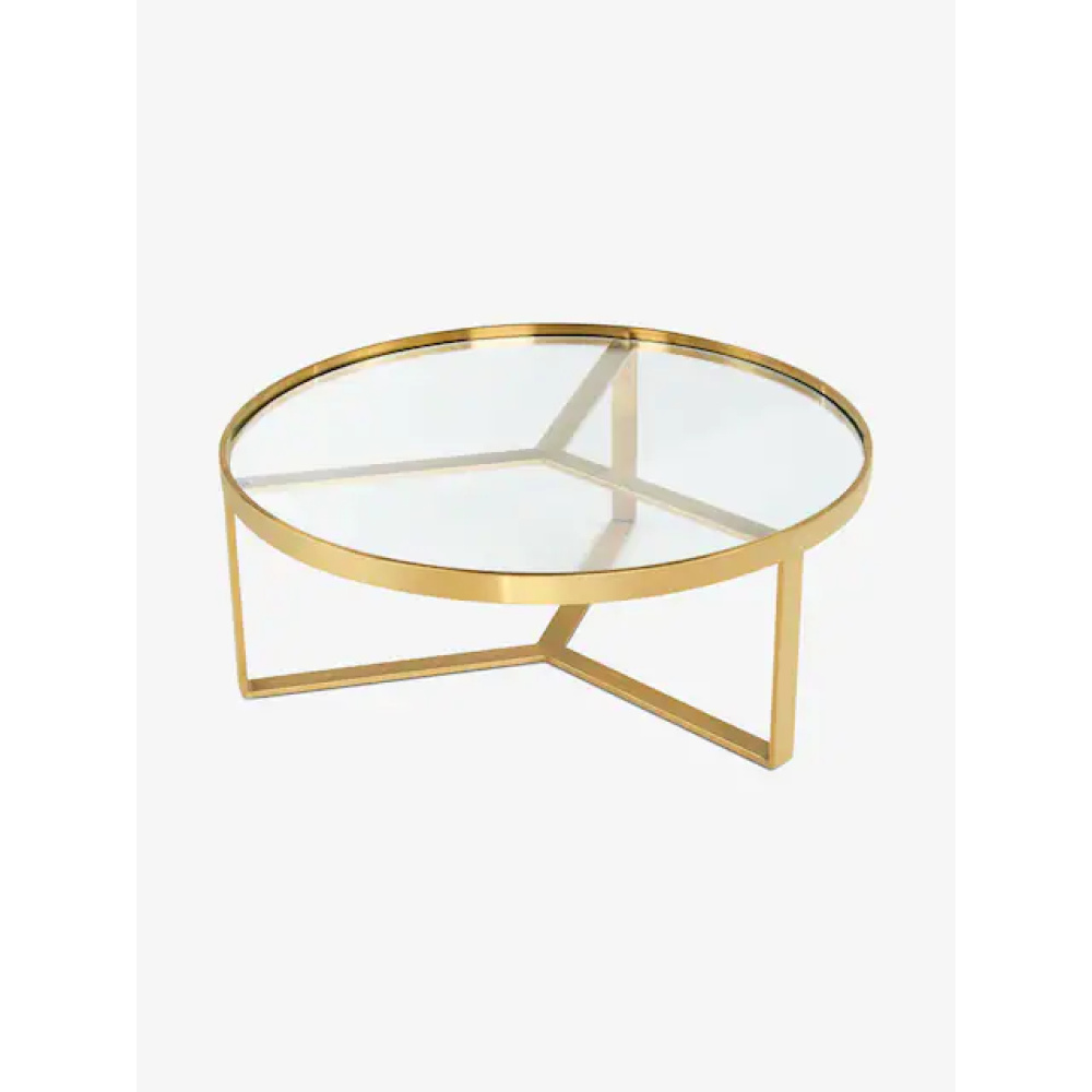 ROXX - Triangular Frame Round Coffee Table