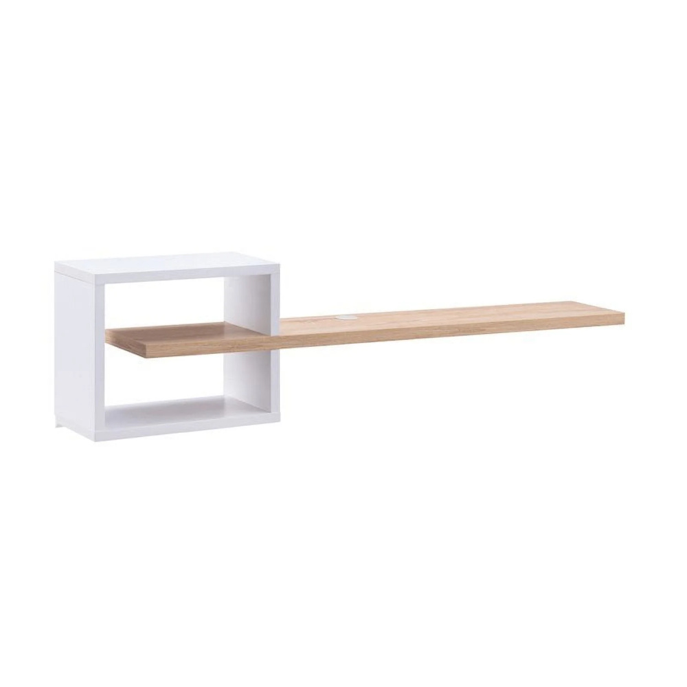 ELBINA - Wooden Single Shelf Floating TV Console - Image 5