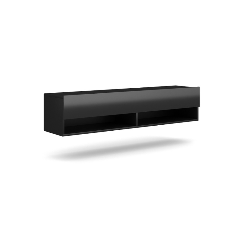 LUCAS - Black High Gloss Finish Floating TV Console - Image 4
