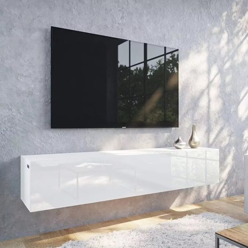 COSMO - Single Door White Gloss Finish Floating Console