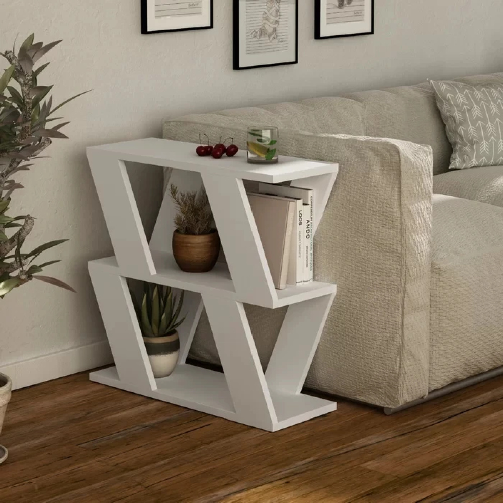 HLITCHER -Modern Design End Table White - Image 4