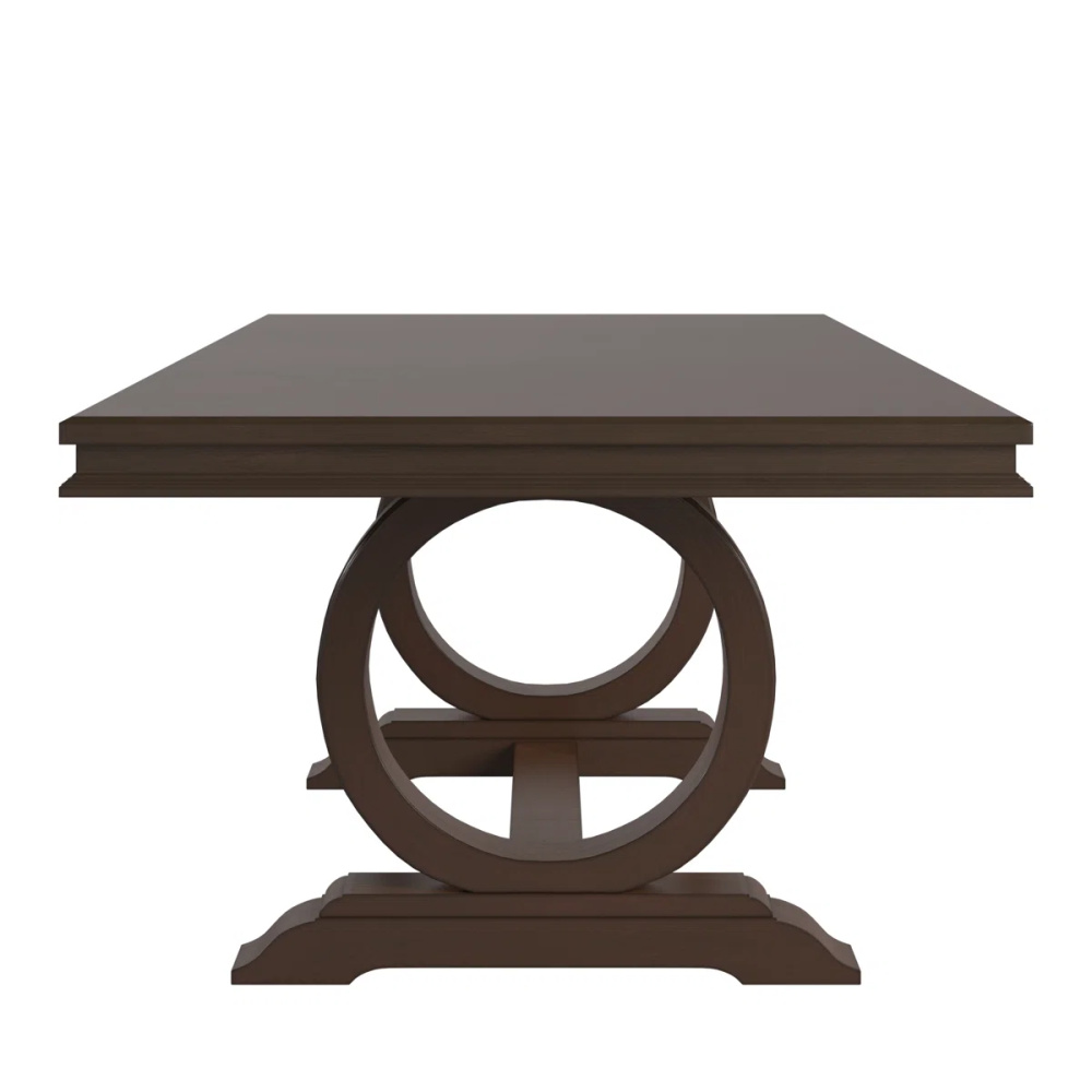KELLY - Nine Piece Dining Table Set In Dark Brown - Image 7