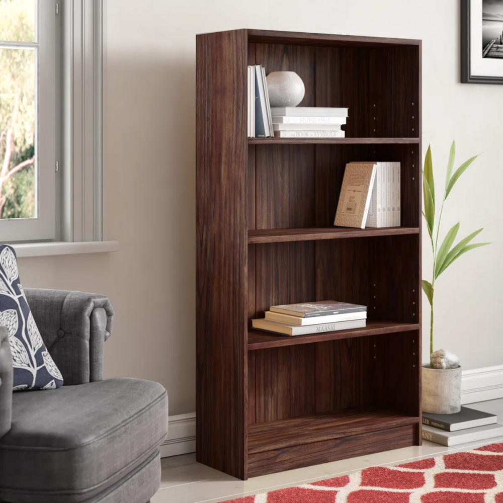 MORGHAN - Mid Century Style Four Tire Bookcase