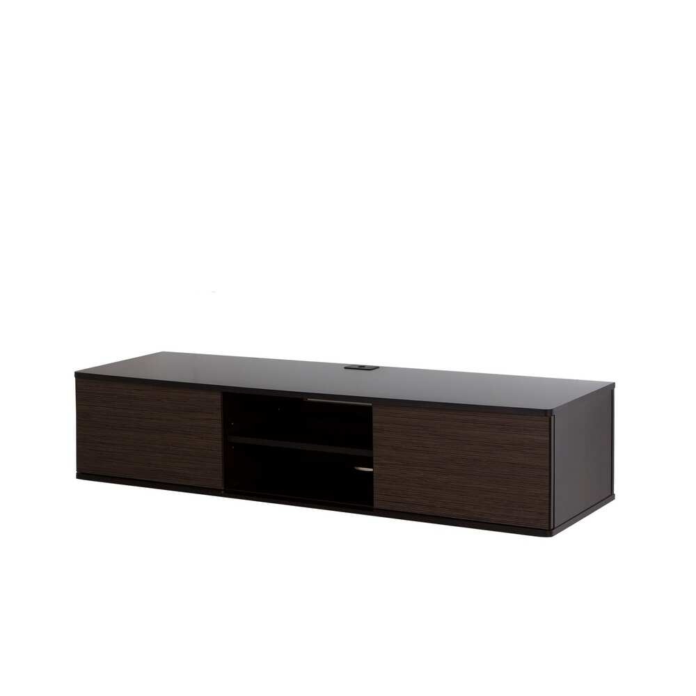 MEGHAN - Black & Brown Floating TV Console - Image 2
