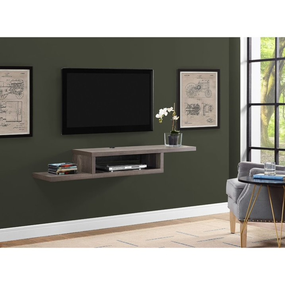 WAYNICE - DIY Rustic Brown Floating TV Console Shelf - Image 4