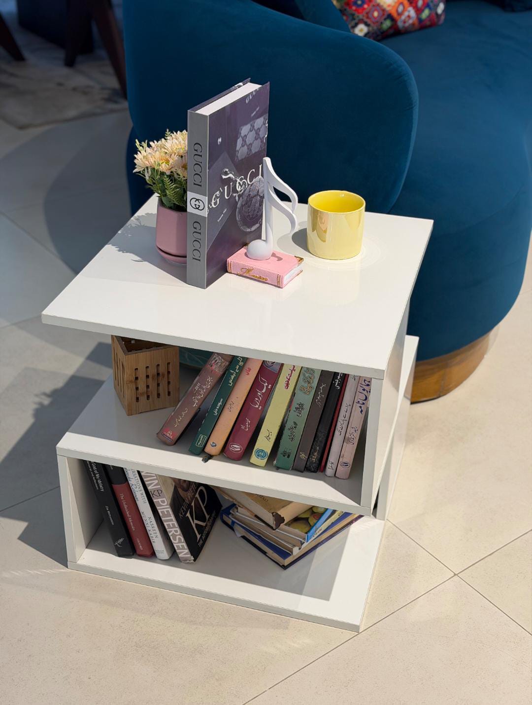 MILLIMUN - Side Storage Nightstand White - Image 8