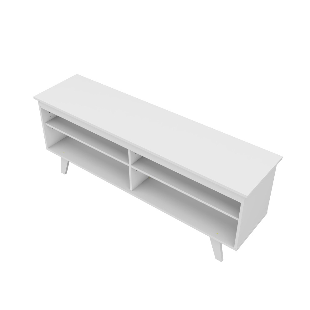 ELNAR - White Open Shelves  TV Stand - Image 5