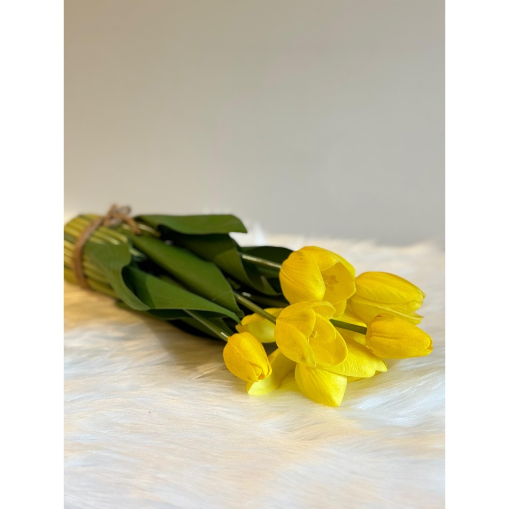 YELLOW TULIP – Decorative Flower Bunch - Image 4