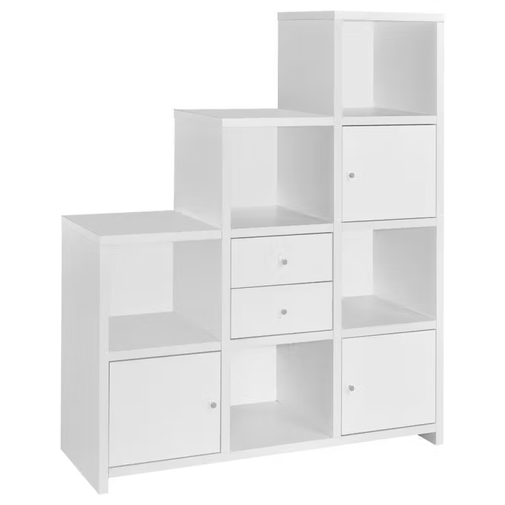 TWICK - Stair Style Bookcase White - Image 3