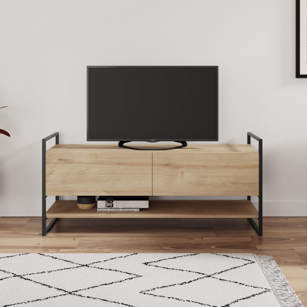 RONAD - Media Display Metallic Frame TV Console