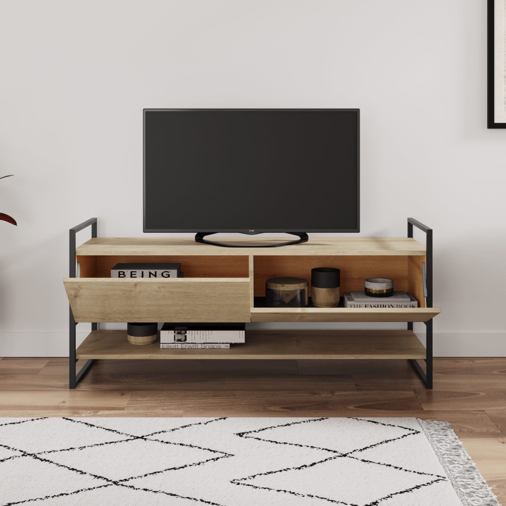RONAD - Media Display Metallic Frame TV Console - Image 5