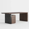 CHIARA - Two Toned Sleek Executive Table - Image 3