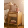 AHU - Oak Nightstand with Cane Work Drawer
