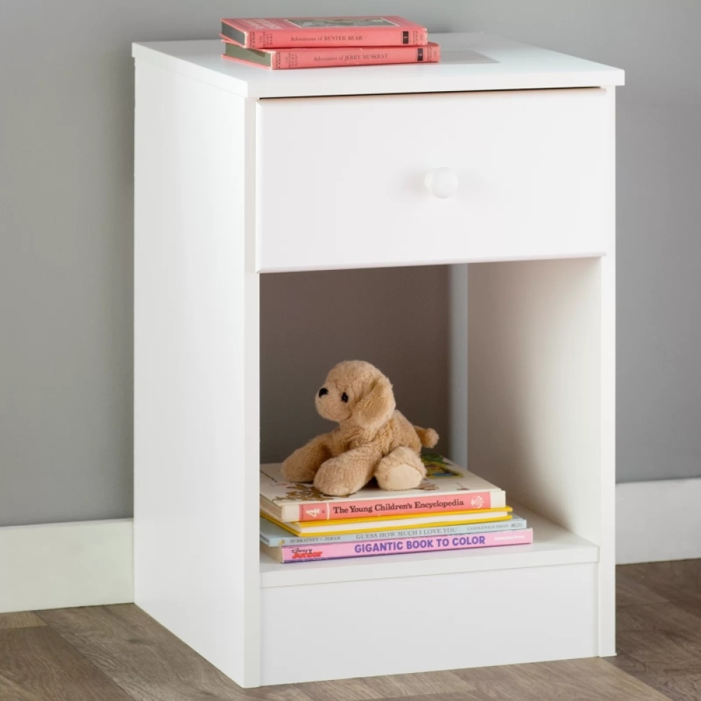 CENTAUR- Single Drawer Nightstand with Open Shelf - Image 2