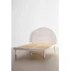 ZEY - Grey Round Headboard Queen size Bed - Image 3