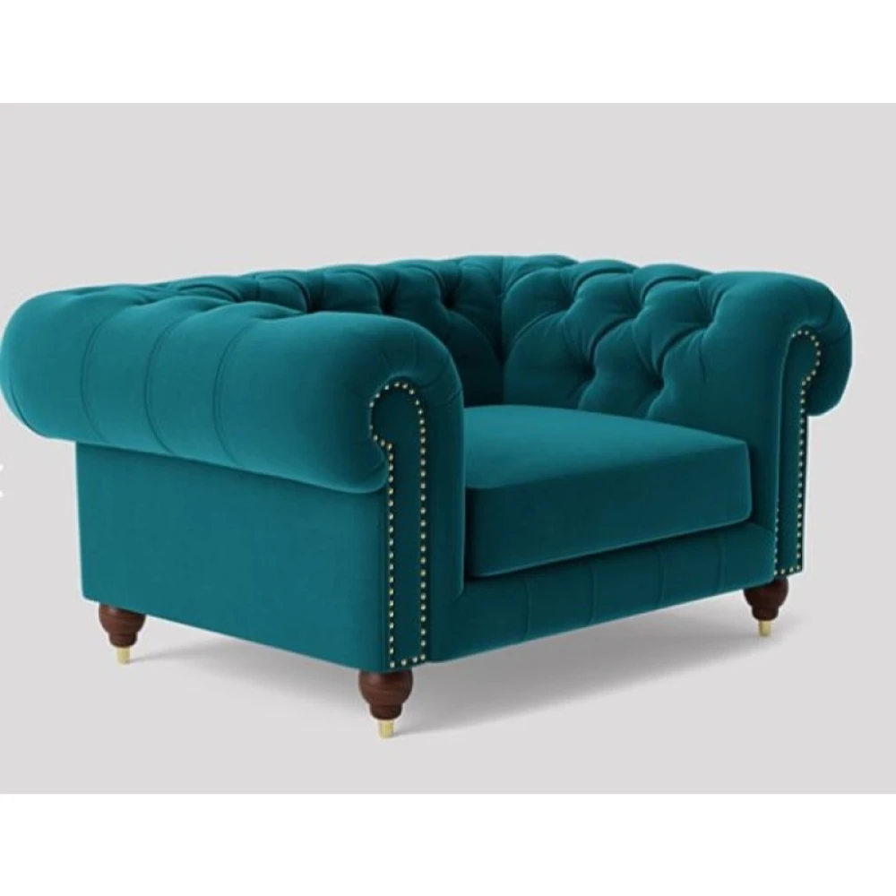 BILGE - Kingfisher Scrolled Arm Love Seat