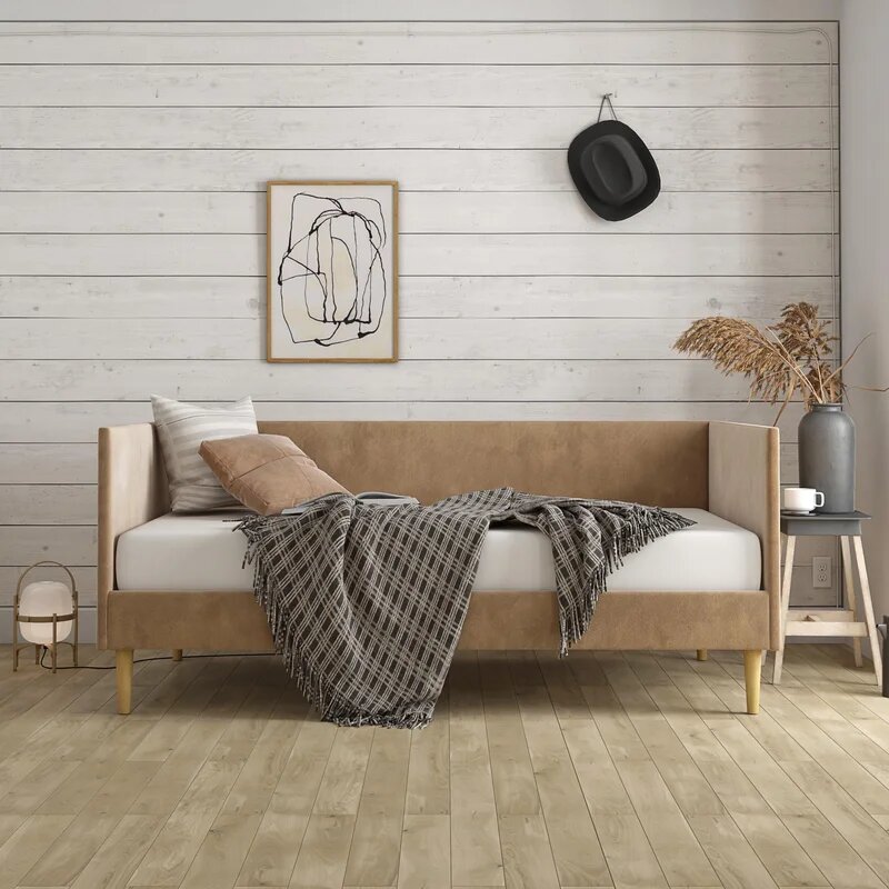 AURORA - Tan Velvet Daybed
