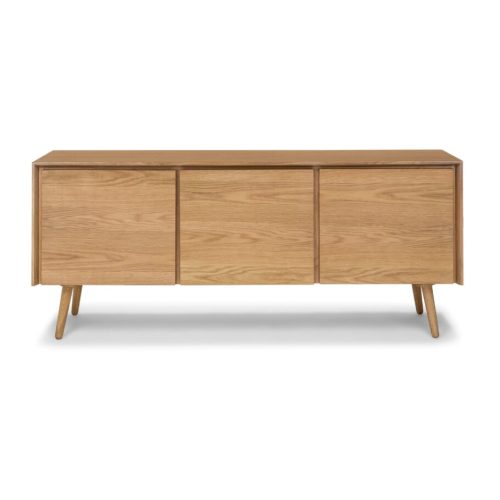 BARKHA - Mid Century Style Oak Brown Side Board