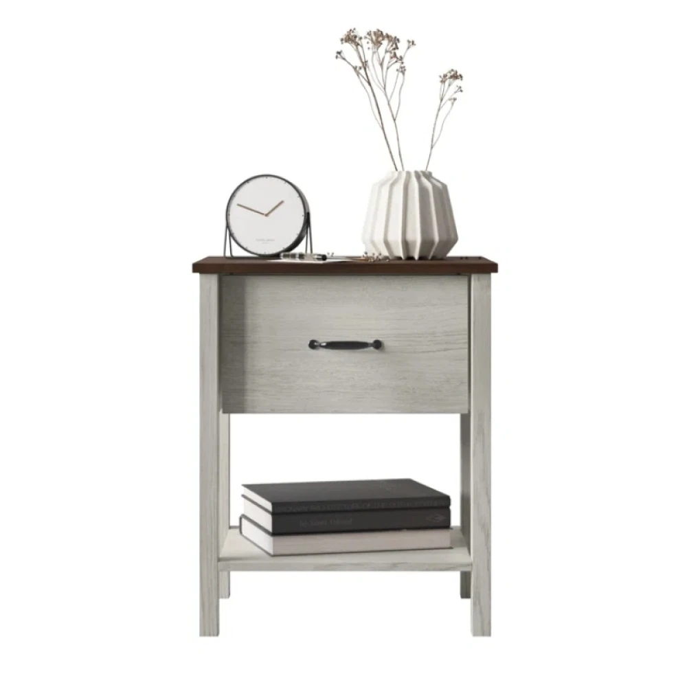BILLET - Grey & Brown Contemporary Design Bedroom Set - Image 2