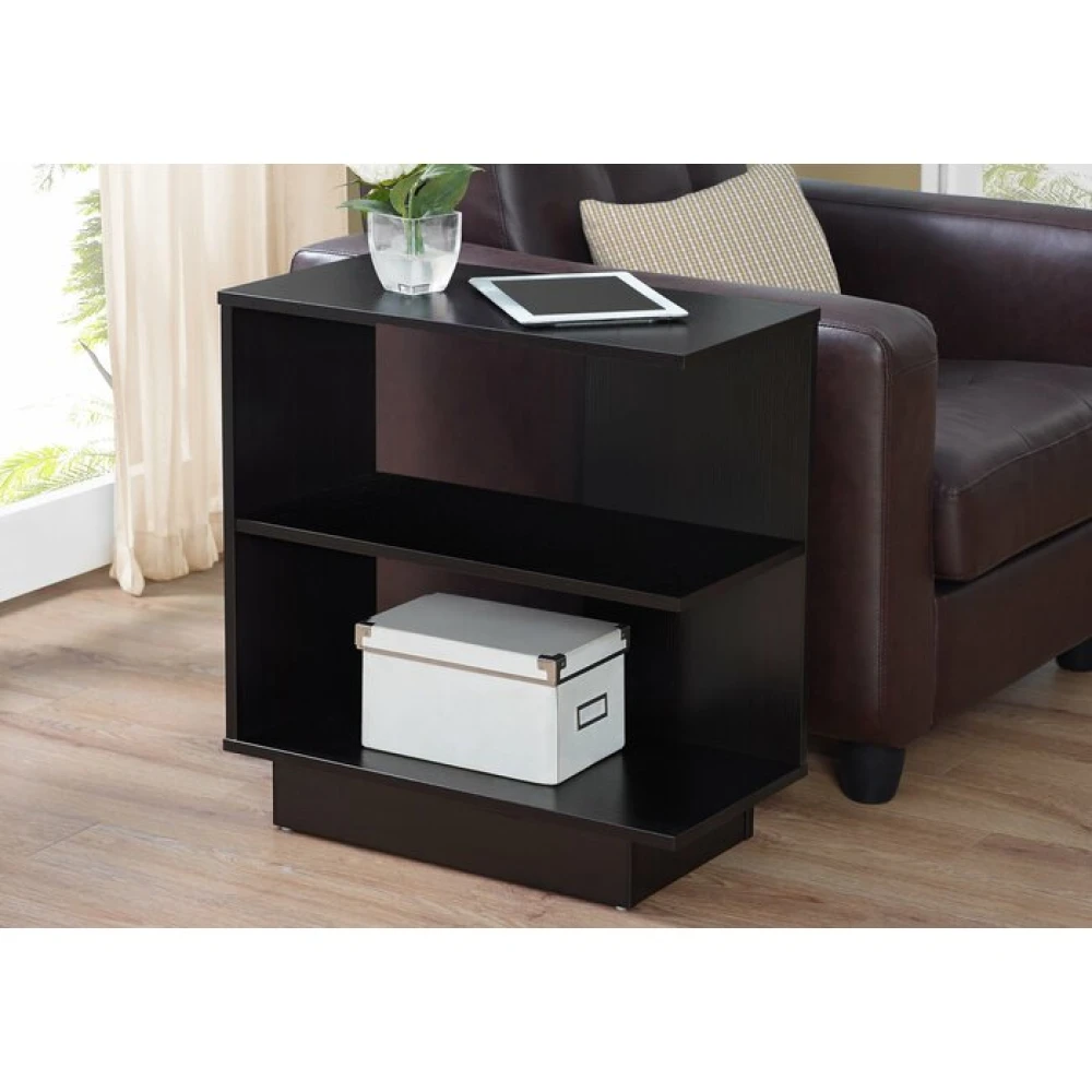 HEDDEN - Side Storage Floor Shelf Black