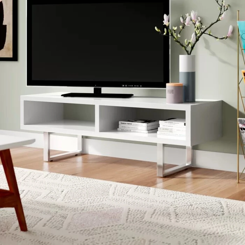DYNCE - White Display Tv Unit Stand