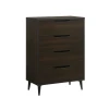 NASH - Dark Brown Four piece Bedroom Set - Image 14