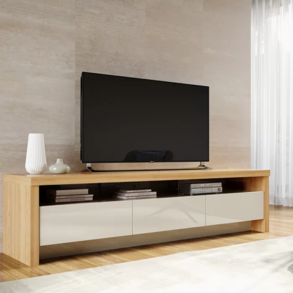 MOONSOON - Media Display TV Stand with Storage Cabins - Image 2