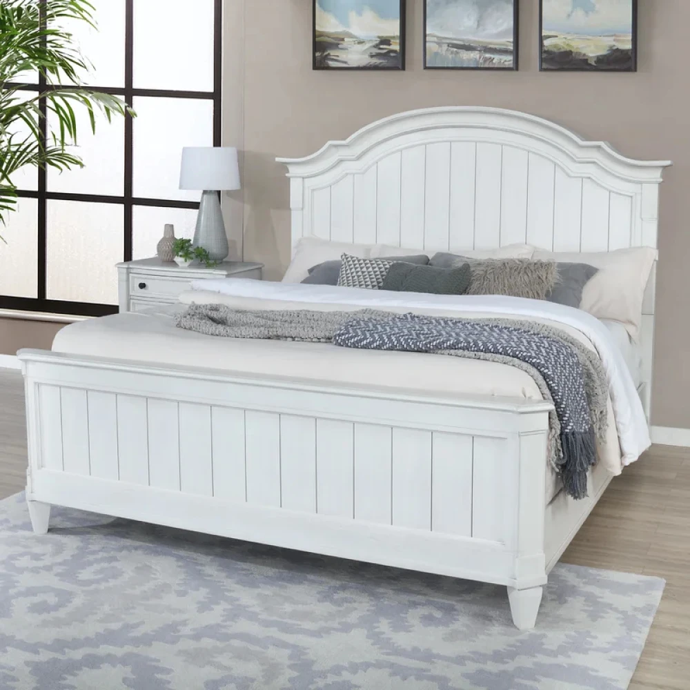 EVELYN - White Coastal Style Bedroom Set - Image 2