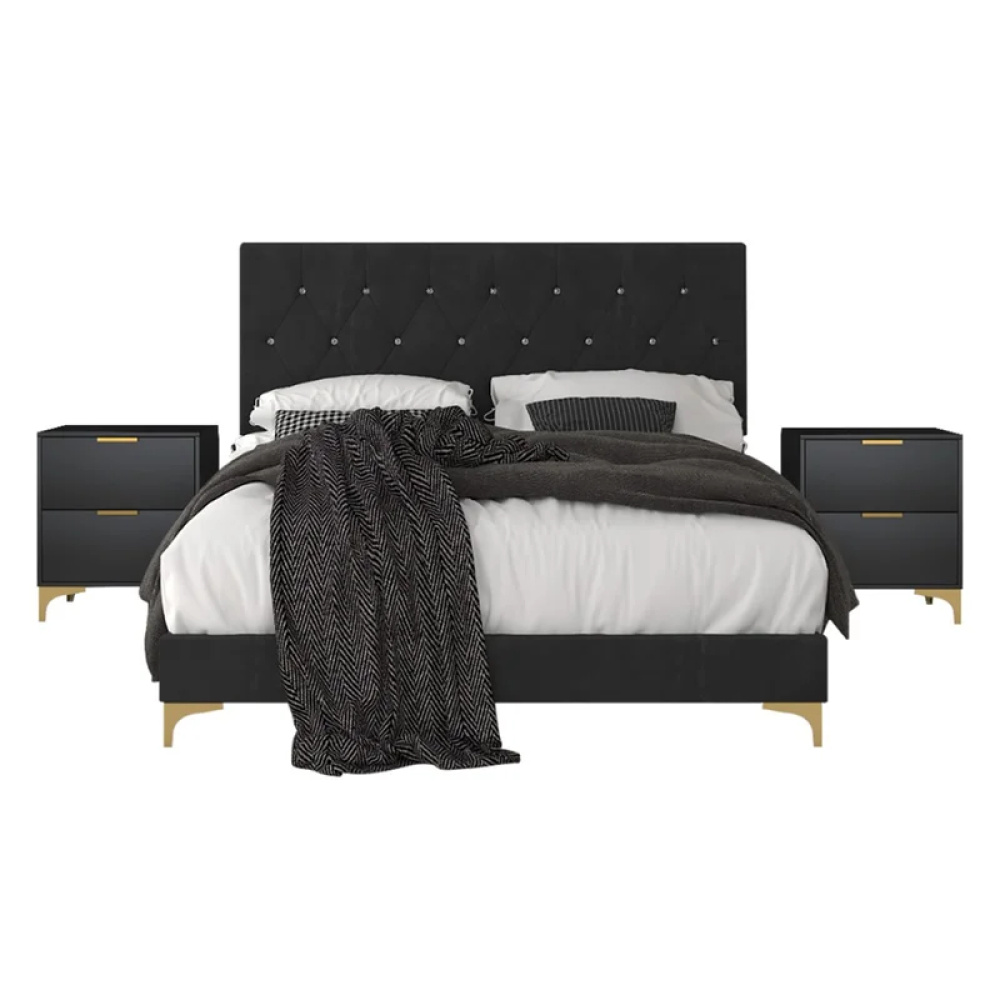 ASA - Three Piece Bedroom Set Black - Image 3